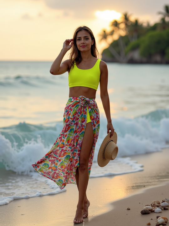 Tropical Bloom Sarong