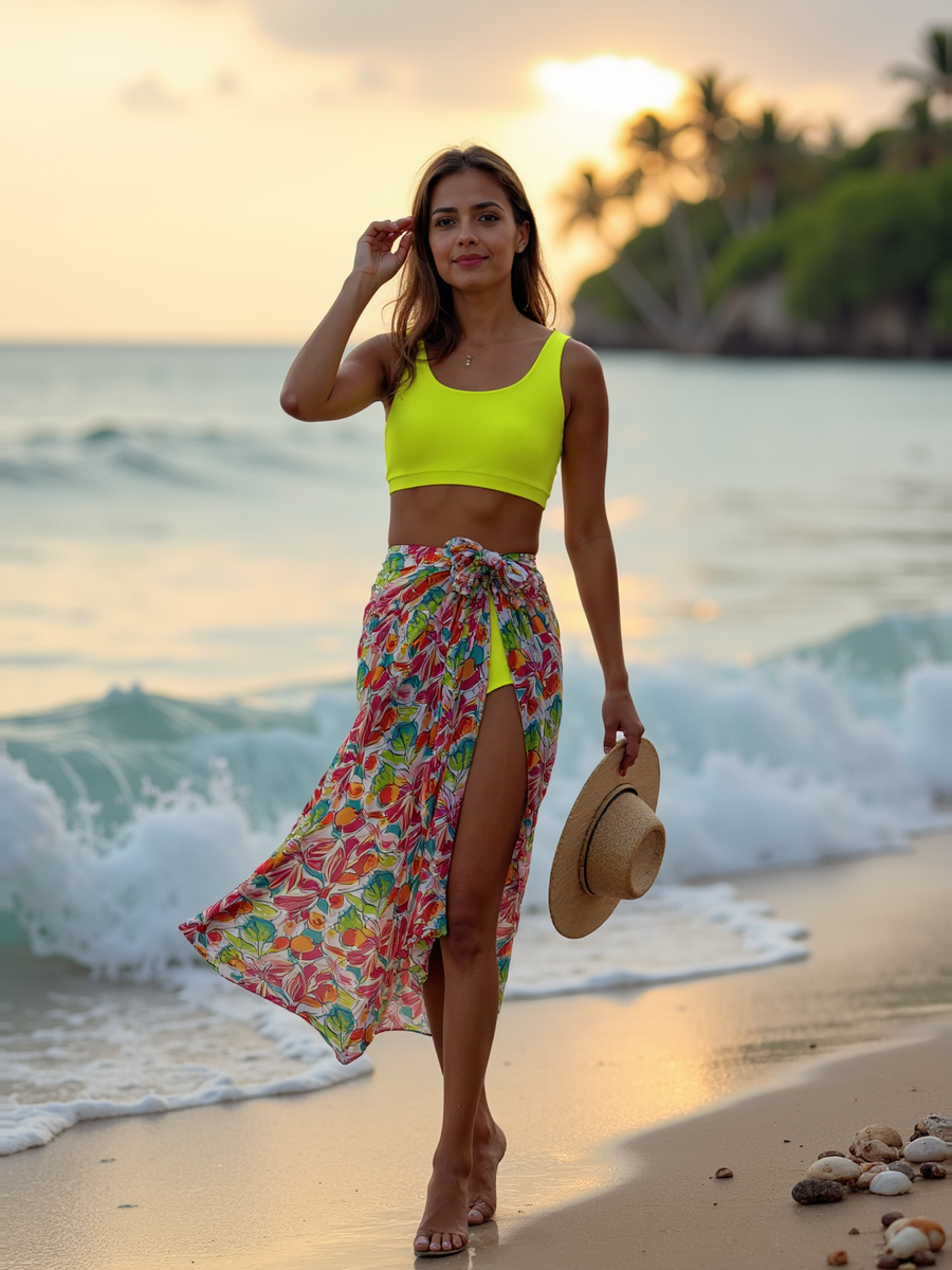 Tropical Bloom Sarong