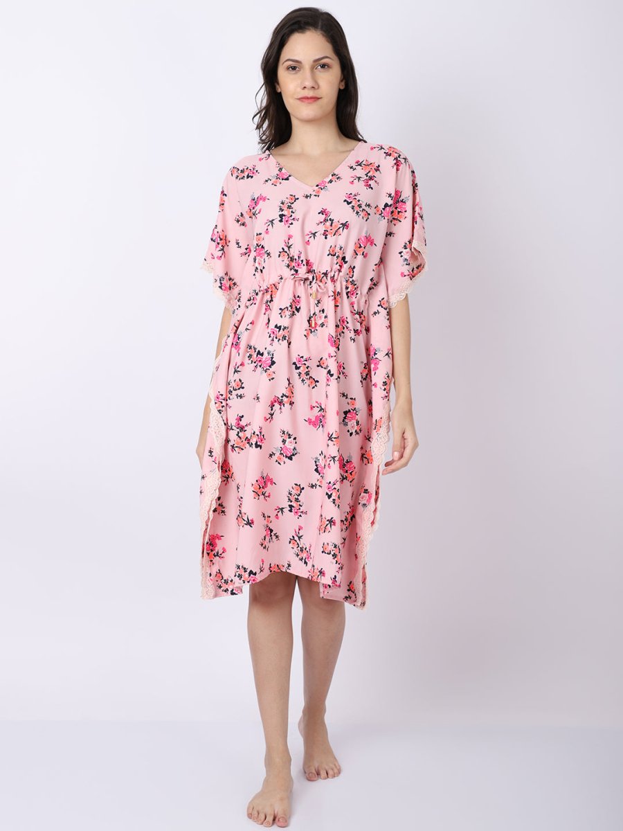 Splash flower kaftan - AOBAApparel & Accessories