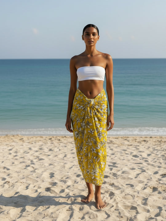 Marigold Oasis Wrap Sarong