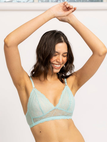 Turquoise Blue Self Design Full Coverage All Day Comfort Everyday Bralette Bar - AOBABras Turquoise Blue Self Design Full Coverage All Day Comfort Everyday Bralette Bar - AOBABras