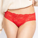 Women Red Lace Bikini Brief