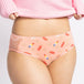 Women Peach Printed Bikini Brief