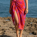 Red Printed Sarong