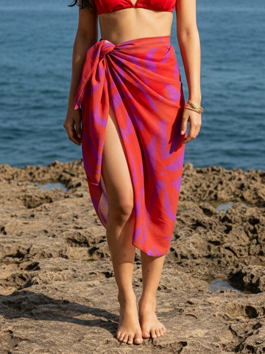 Red Printed Sarong – AIBW-85V