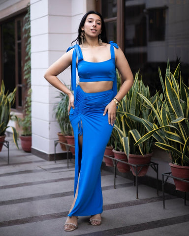 Arambol Blue Beachwear Skirt Set - AOBAcord set Arambol Blue Beachwear Skirt Set - AOBAcord set