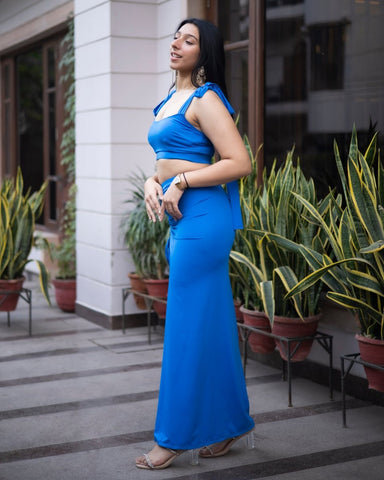 Arambol Blue Beachwear Skirt Set - AOBAcord set Arambol Blue Beachwear Skirt Set - AOBAcord set