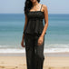 Black Textured Palazzo Co-ord Set