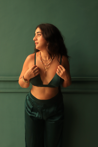 Green Sunset Beachwear Set Green Sunset Beachwear Set