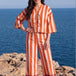 White Stripe Trouser Co-ord Set