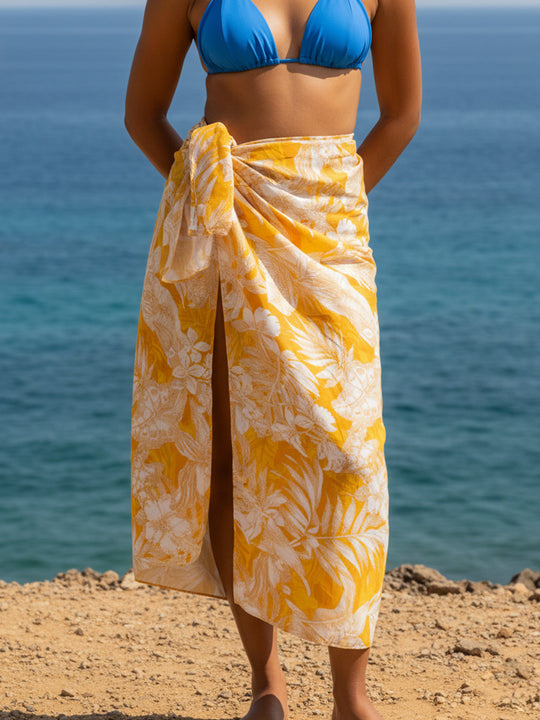 Yellow Printed Sarong – AIBW-85Y