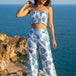 White Tropical Print Co-ord Set