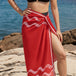 Red Printed Sarong