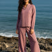 Mauve Linen Trouser Co-ord Set