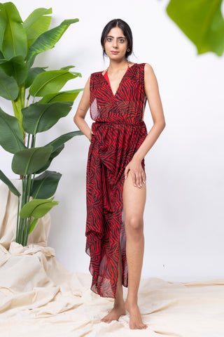 Wild Luxe cover-up swim set