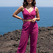 Fuchsia Textured Two-Piece Set