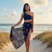 Midnight Bloom Sarong