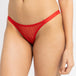 Red Self Design Thong Briefs