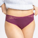 Women Purple Lace Bikini Brief