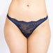 Women Blue Lace Thong Brief