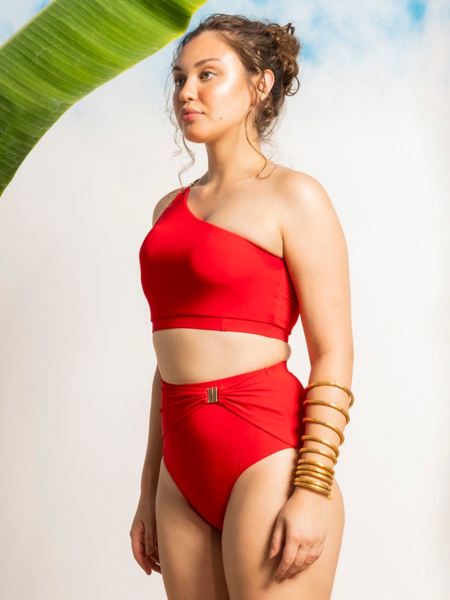 Chopped Chilli Red Bikini Set - AOBASWIMWEAR