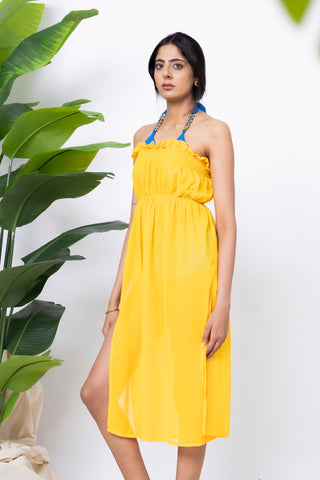 Sunshine Sapphire swim cover-up set