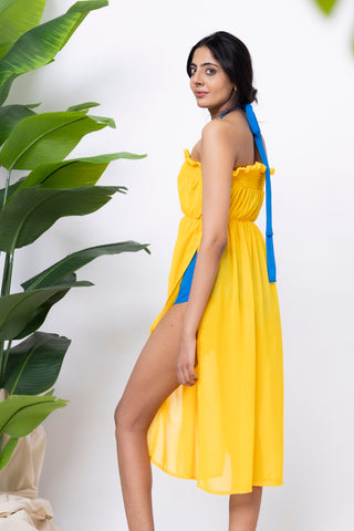 Sunshine Sapphire swim cover-up set