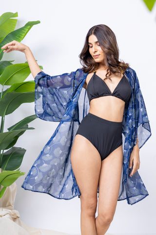 Luxe Chain Detail High-Rise Swimsuit set