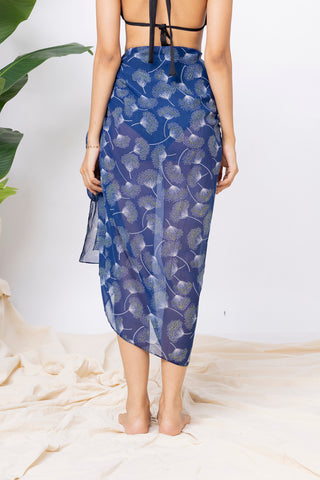 Tropical Palm & Black 3-Piece Swim Set