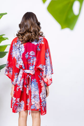 Tropical Kimono Set swim cover-up set