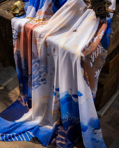 Ocean Breeze Printed Sarong