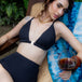 Women Swimwear The Luxe Laze High-Waisted Swim Set