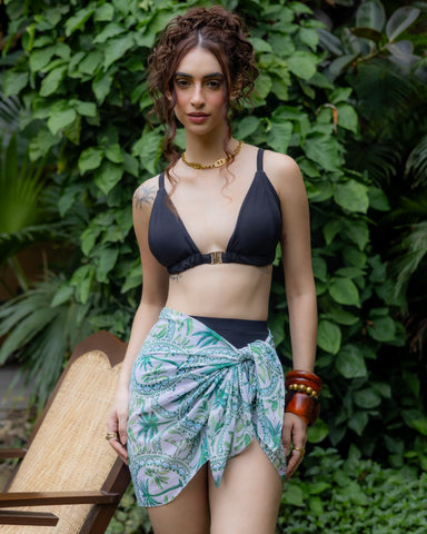 Tropical Palm Georgette Sarong