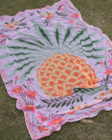 Pineapple Paradise Georgette Sarong