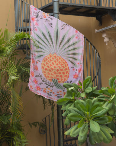 Pineapple Paradise Georgette Sarong