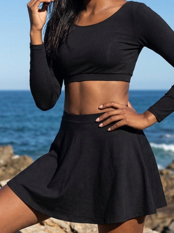 Midnight Skirt Swim Set