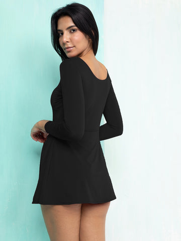 The Serene Knot-Skirt Bodysuit