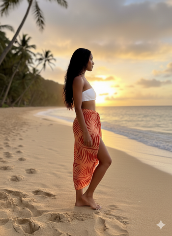 Sienna Palms Tropical Rayon Sarong