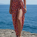 Orange Printed Sarong