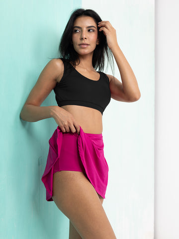 The Midnight Bloom Skirt Set