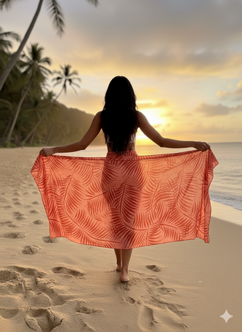 Sienna Palms Tropical Rayon Sarong