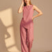 Mauve Linen Trouser Co-ord Set
