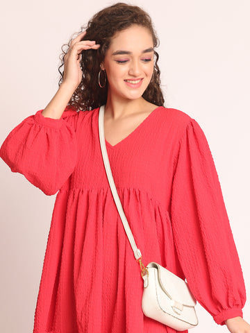 Ruby Ruffle Dress