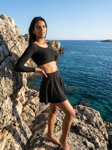Midnight Skirt Swim Set
