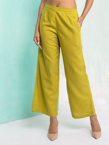 Olive Glow Tie-Up Co-Ord Set