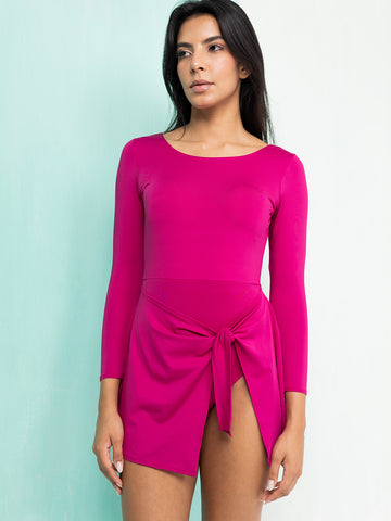 Radiance Knot-Skirt Bodysuit
