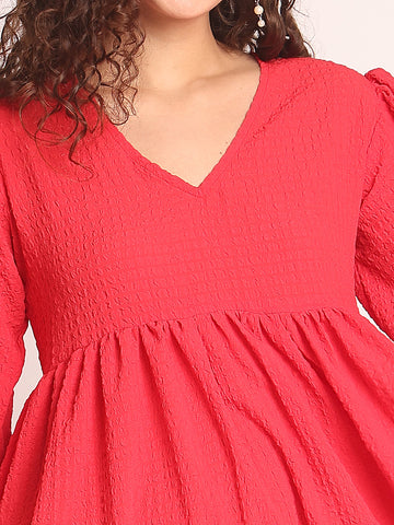Ruby Ruffle Dress