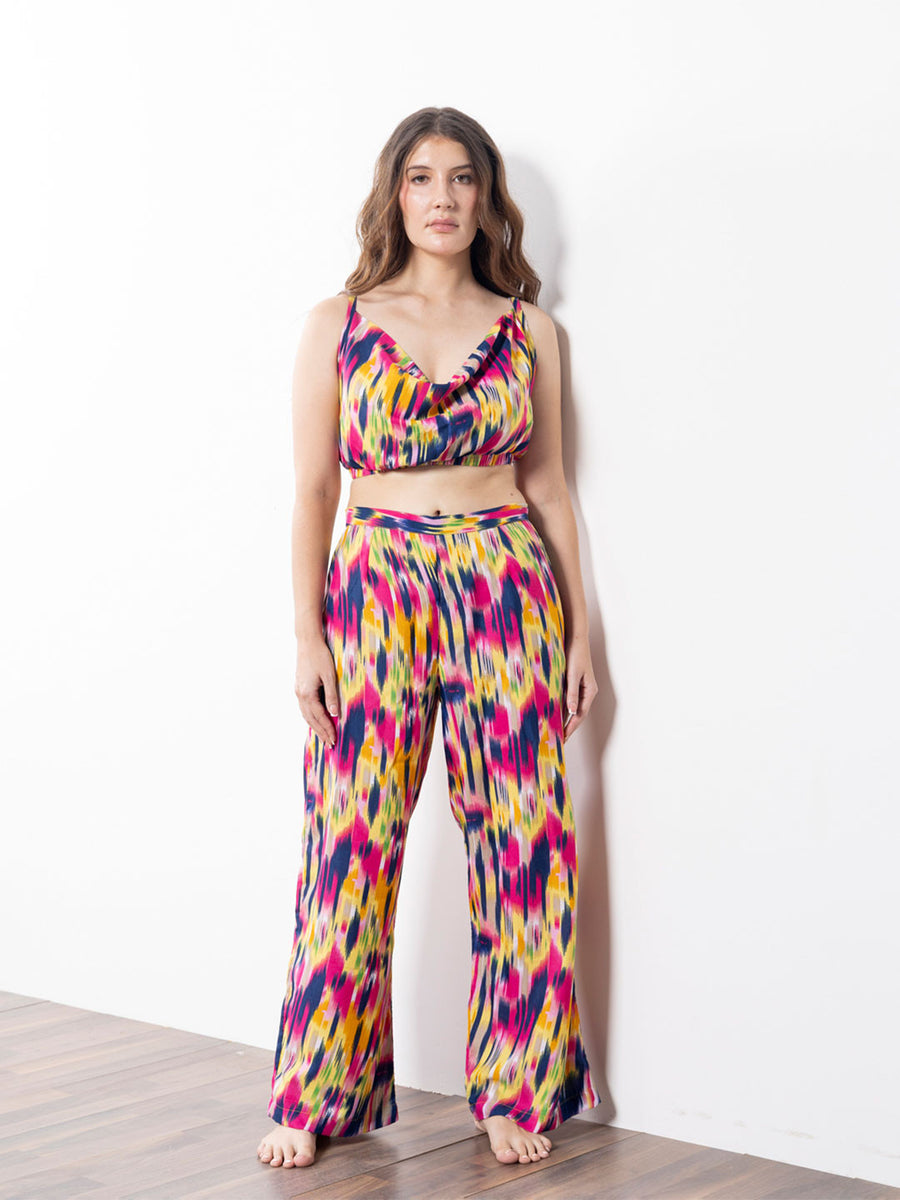 Blue Printed Beachwear Set – AIBW-227A