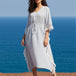 Blue Solid Kaftan Dress