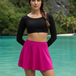 Women Swimwear Bold Skirt Swim Set